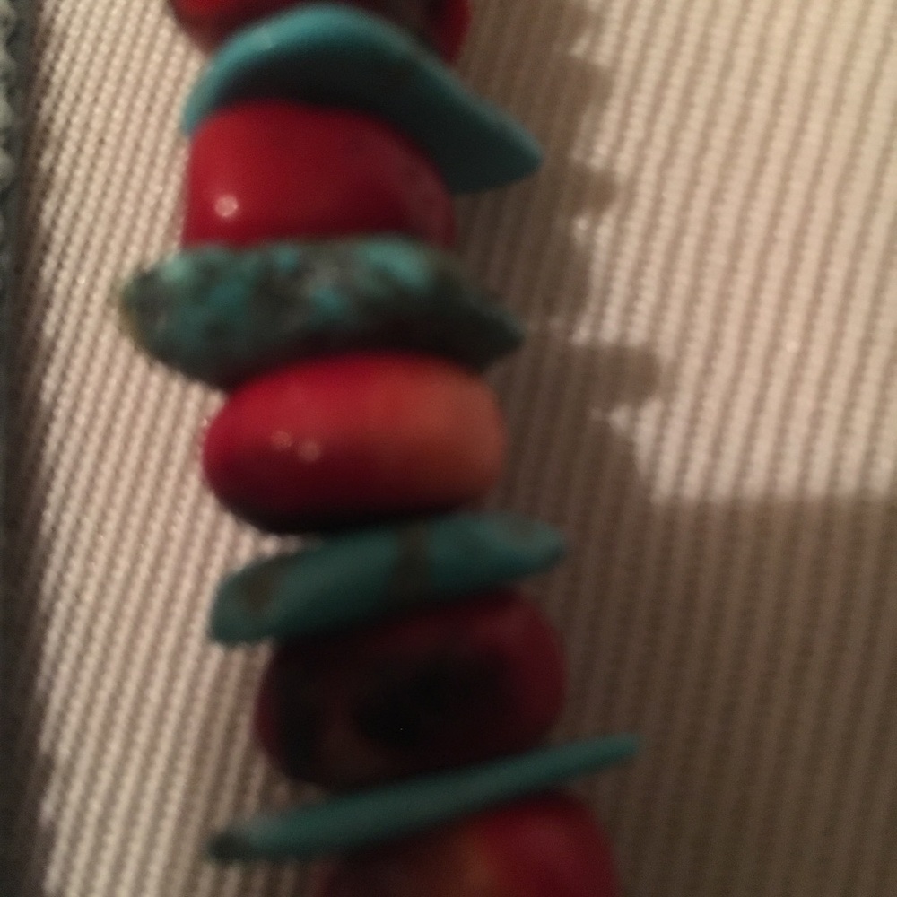 Coral & Turquoise Necklace - Picture 6 of 7